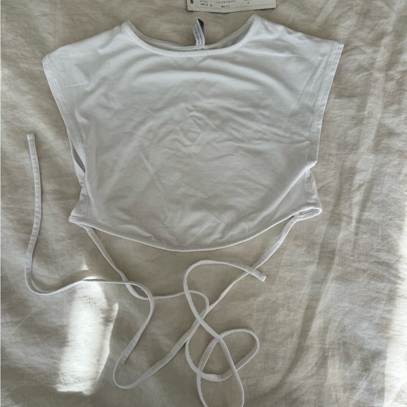 SMALL SIZE ZERO WHITE Indah Hale top and Jessie string pant in WHITE - Picture 14 of 14